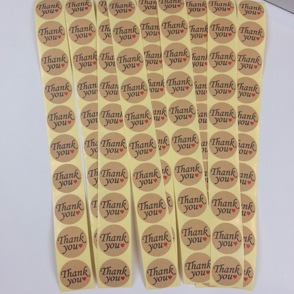 Thank you stickers packaging 100 - Picture 5 of 8